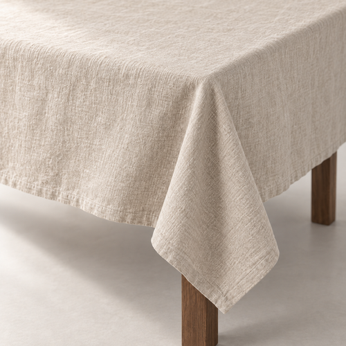 Cora Linen Tablecloth — carousel texture detail