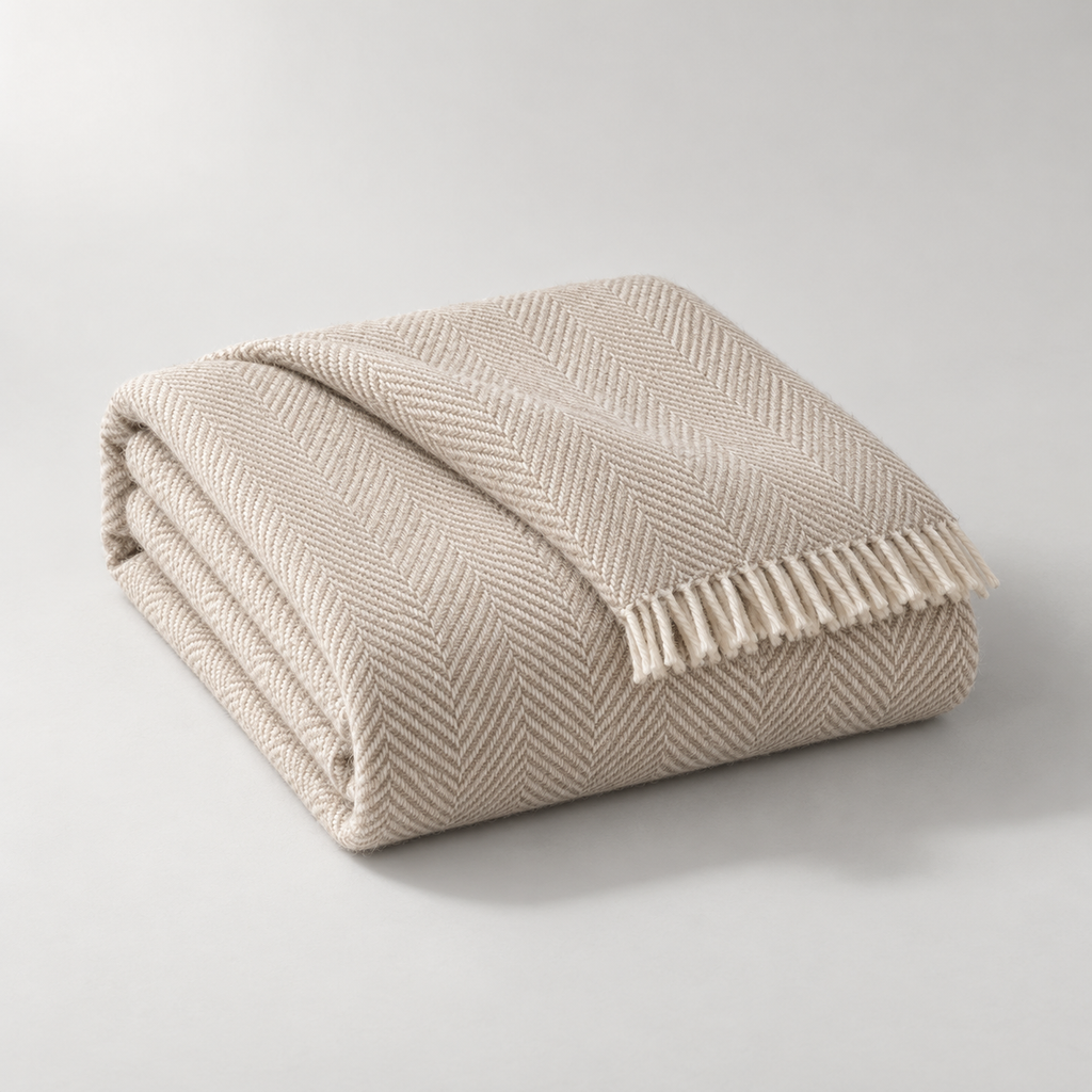 Elara Herringbone Throw — carousel hero / product card