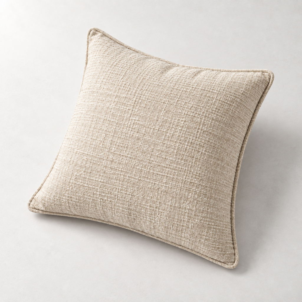 Luma Slub Cushion — carousel construction / scale