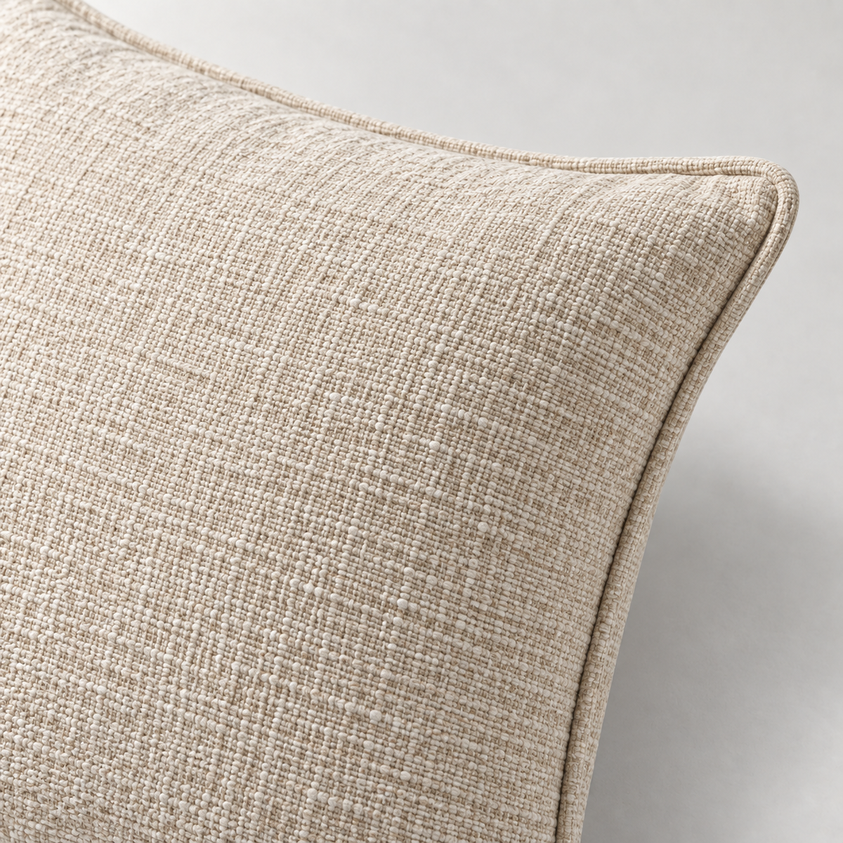 Luma Slub Cushion — carousel texture detail
