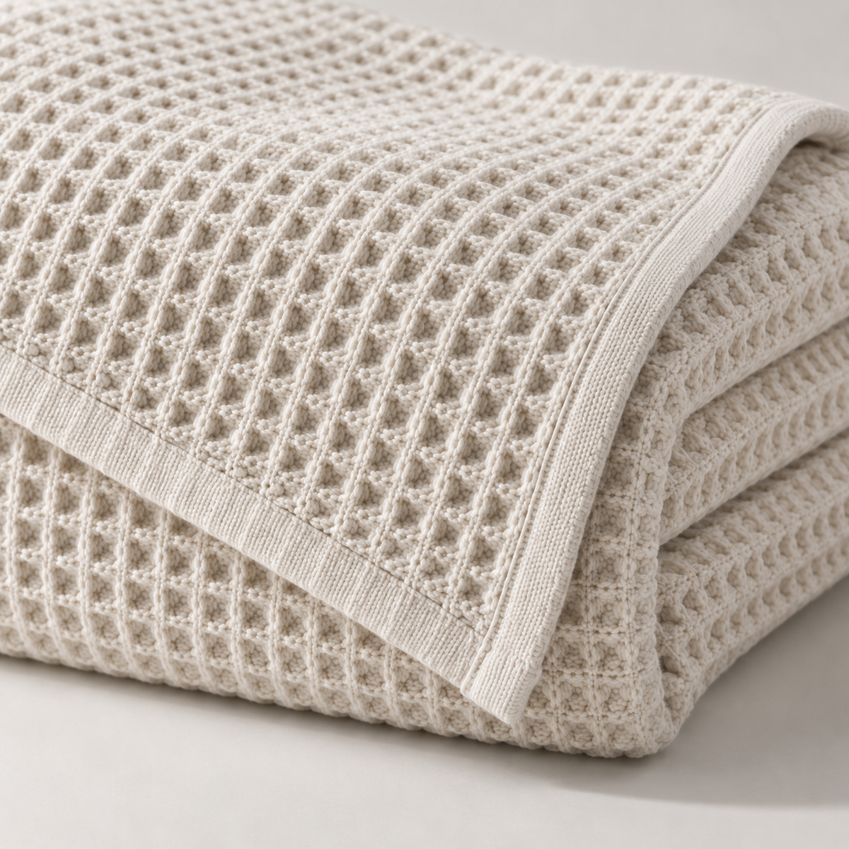 Niva Waffle Throw — carousel texture detail