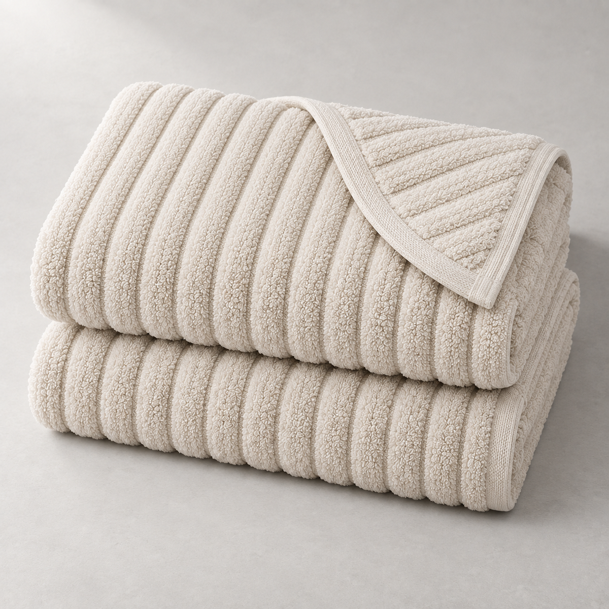 Rina Rib Bath Sheet Set — carousel construction / scale