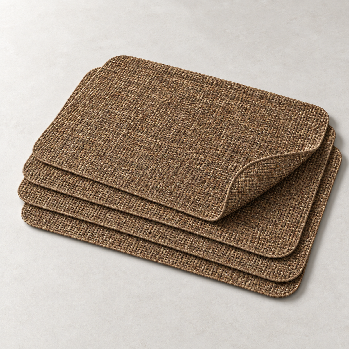 Tessa Woven Placemat Set — carousel construction / scale