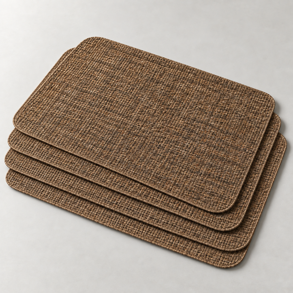 Tessa Woven Placemat Set — carousel texture detail