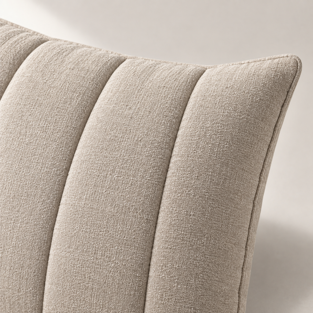 Veya Channel Cushion — carousel texture detail
